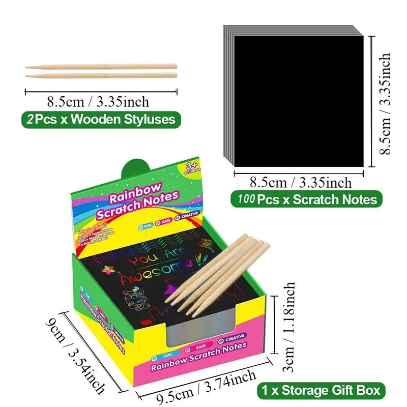 Rainbow Scratch Notes