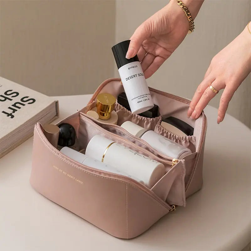 Leather Cosmetic Organizer